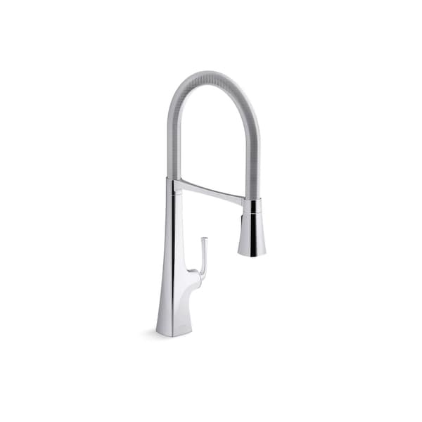 Kohler 0 in Mount, 1 Hole Kitchen Faucet 22060-CP - main